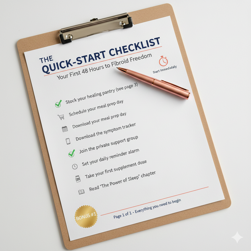Quick Start Checklist Bonus